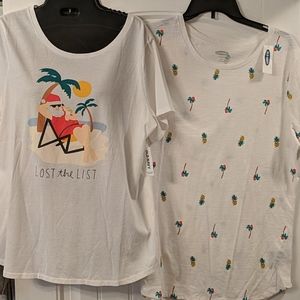 Old Navy Tropical Holiday shirts size large NWT